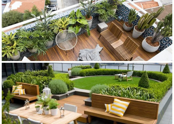 Rooftop Garden Minimalis: Ide Ruang Santai Keluarga yang Sejuk, Nyaman, dan Estetik