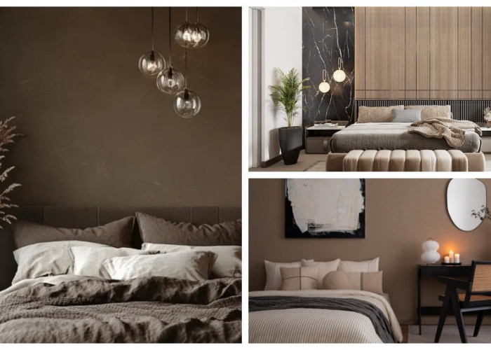 7 Inspirasi Desain Kamar Warna Coklat Tua, Nyaman dan Elegan untuk Hunian Modern!