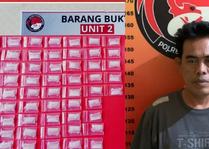 Gerebek Kediaman Bandar, Satresnarkoba Amankan 59 Paket Sabu Siap Edar