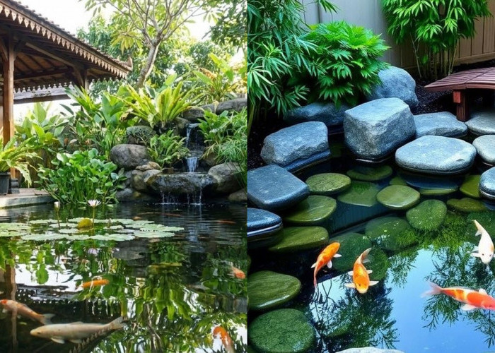 Model Kolam Ikan Teras Rumah Tidak Bau, Bikin Suasana Sejuk dan Nyaman!
