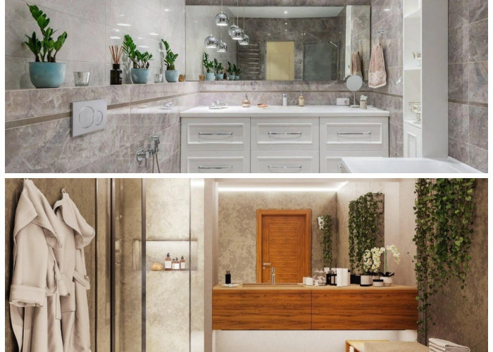 Tampil Berkelas dan Modern, Inspirasi Kamar Mandi Marmer dengan Sentuhan Hotel Premium