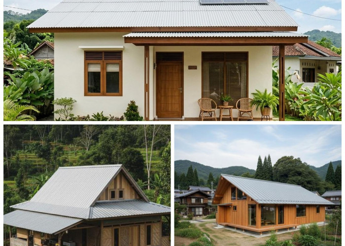 7 Gambar Rumah Minimalis Atap Asbes Sederhana di Kampung yang Tampak Asri dan Nyaman!