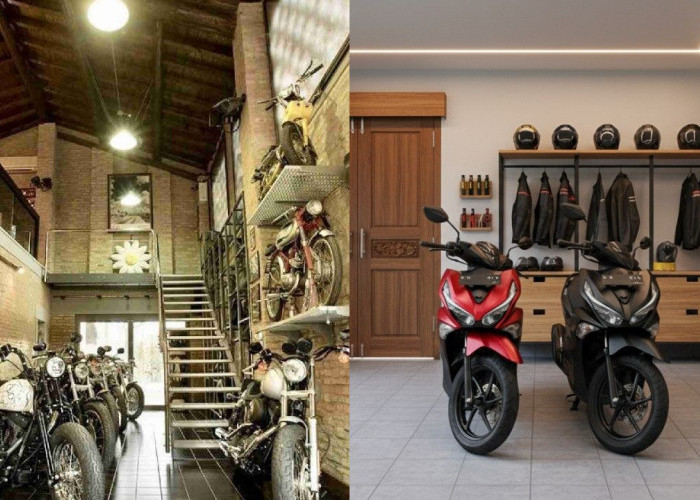 Desain Garasi Motor Minimalis untuk Lahan Sempit, Tetap Nyaman dan Estetik!