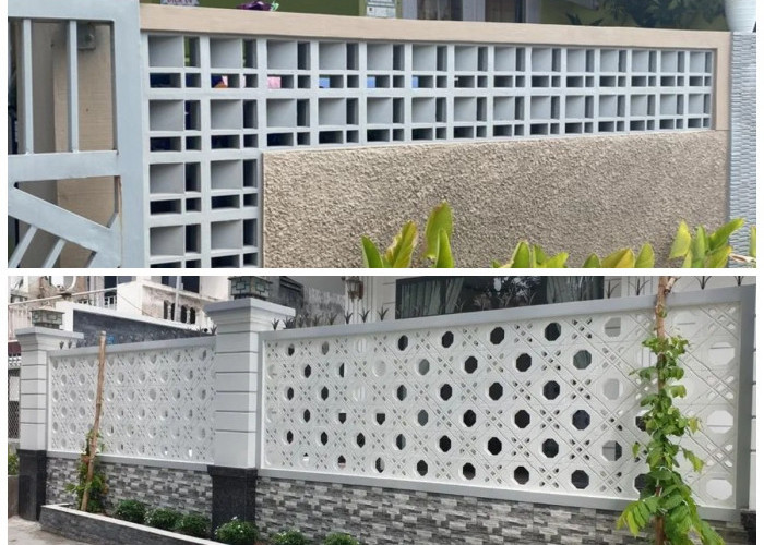 Rumah Minimalis Makin Mewah: Inspirasi Pagar Tembok Roster yang Estetik Tapi Tetap Aman