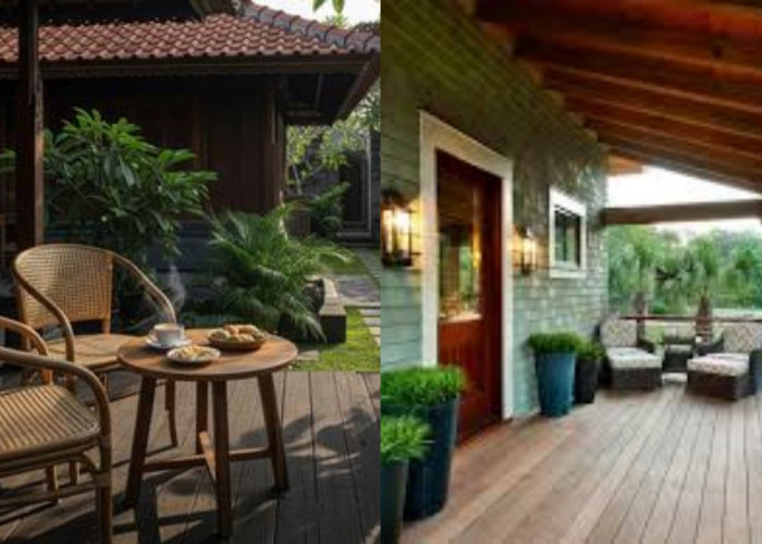 Desain Teras Dekat Halaman Belakang, Area Santai Favorit Keluarga!