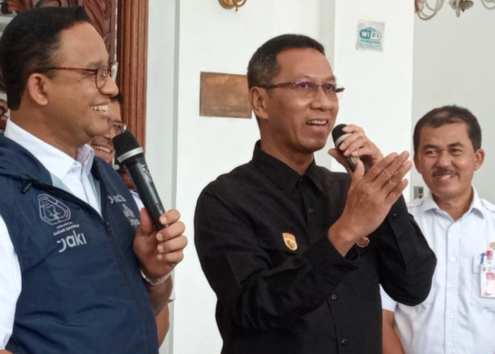 Ditanya Soal Banjir, Heru Budi Hartono: Gubernurnya Masih Pak Anies Baswedan, Jadi Nanti Saja Senin