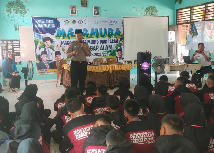 Satbinmas Polres Pagar Alam Tanamkan Jiwa Berani Tolak Aksi Kriminalitas dan Bullying