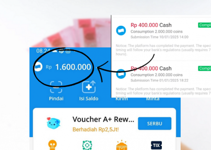 Modal Tap-Tap Bisa Dibayar Rp 400.000?! Begini Cara Dapat Uang dari Aplikasi Penghasil Saldo DANA yang Lagi Vi