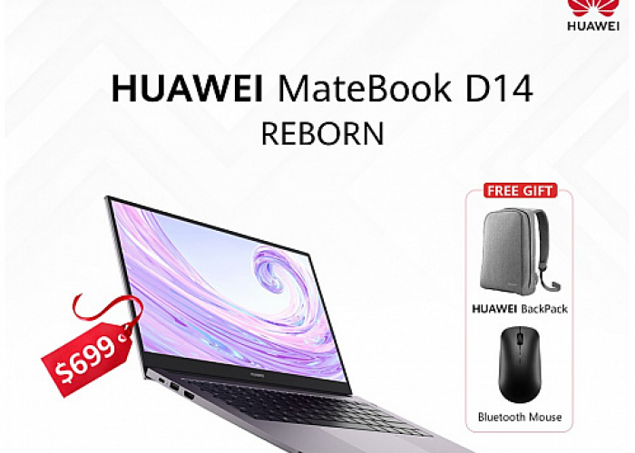 Huawei Meluncurkan Varian Baru MateBook D14 dengan Intel Core i3-1215U di Indonesia