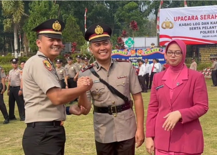 3 PJU Polres Pagar Alam Berganti, AKBP Adam Pubantoro : Mutasi Momentum Tingkatkan Pelayanan Masyarakat