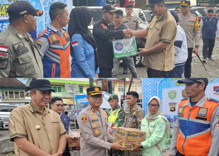 Kapolres - Walikota Pagar Alam Tinjau Pos Yan Lebaran, Salurkan Logistik dan Pastikan Layanan Siap