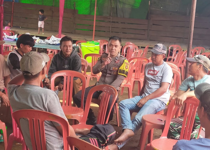Jelang Persedekahan, Bhabinkamtibmas Ingatkan Hiburan Orgen Tunggal Tidak di Malam Hari