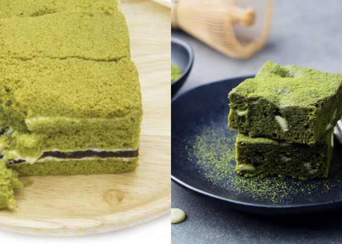 Manisnya Brownies Matcha Cokelat, Lembut dengan Aroma Kelapa