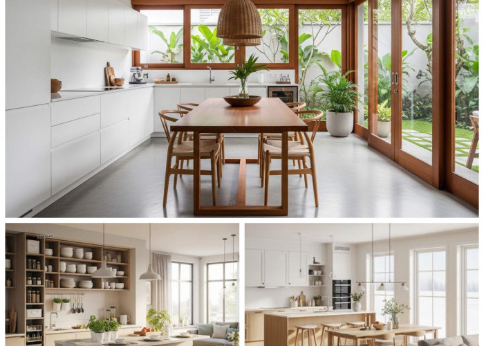 Dapur Tanpa Sekat, Rumah Terasa Lebih Luas! 7 Desain Rapi dan Nyaman untuk Hunian Modern!