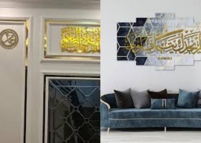 Inspirasi Kaligrafi Dinding Ruang Tamu Elegan untuk Suasana Tenang!