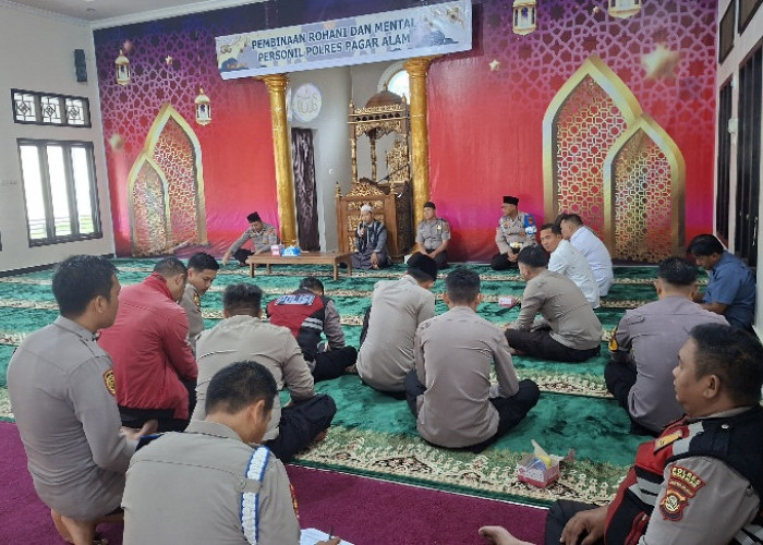 Binrohtal Jadi Wadah Perkuat Integritas Jajaran Polres Pagar Alam