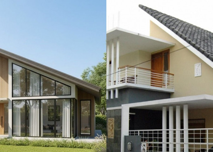  Anti Ribet! Inspirasi Rumah Minimalis Atap Sandar Modern yang Wajib Dicoba