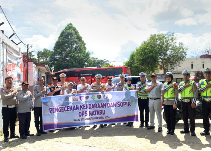 Jelang Libur Akhir Tahun, Polres Pagar Alam Pastikan Bus Layak Jalan dan Pengemudi Sehat