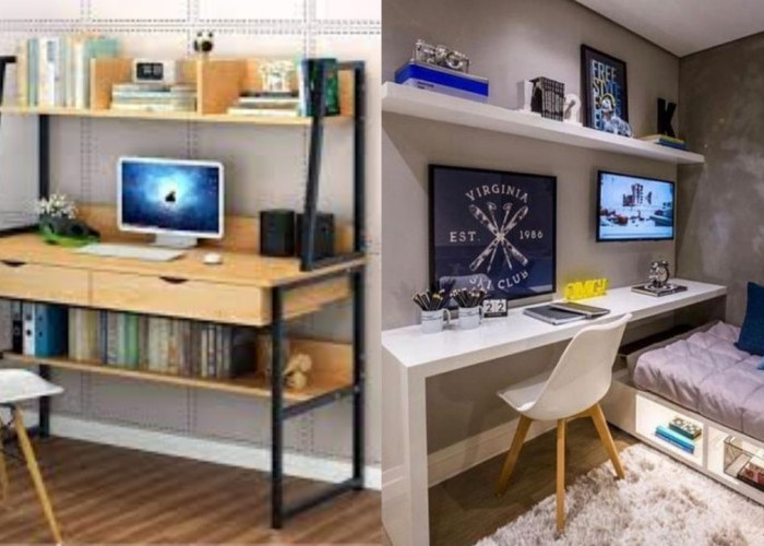 Inspirasi Meja Belajar Aesthetic, Bikin Fokus dan Semangat Mengerjakan Tugas!