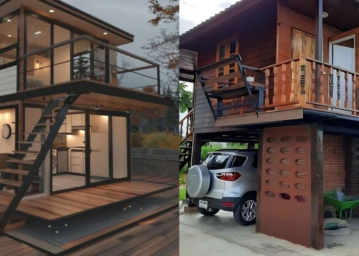 Rumah Kayu 2 Lantai, Hangat dan Elegan untuk Hunian Masa Kini!