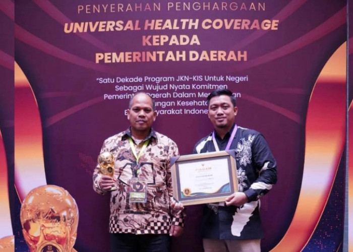 Wujudkan Perlindungan Kesehatan Masyarakat, Pemkot Pagar Alam Diganjar Penghargaan UHC