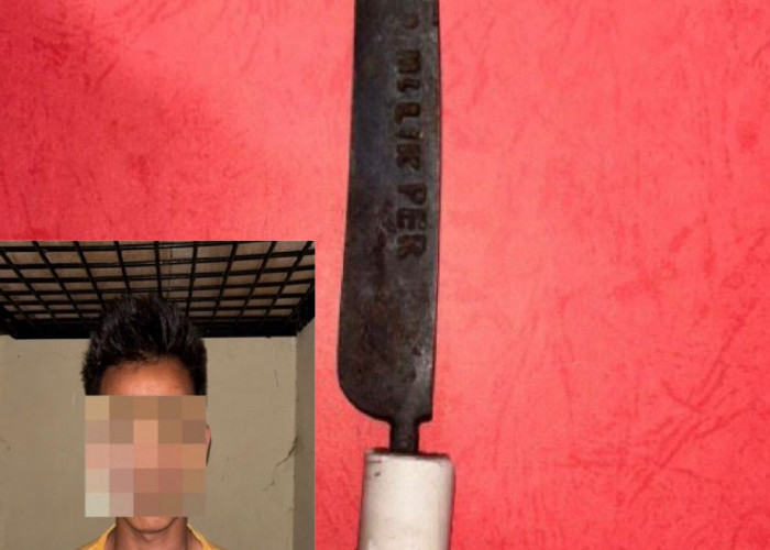 Bikin Onar Ditengah Yasinan Warga, Pemuda Ini Diamankan Beserta Sajamnya