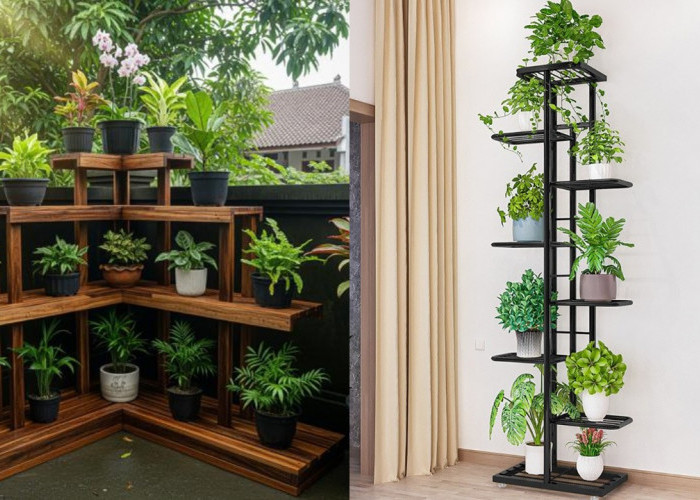 Rak Tanaman Bertingkat Tahan Cuaca, Solusi Hemat Tempat di Pekarangan!