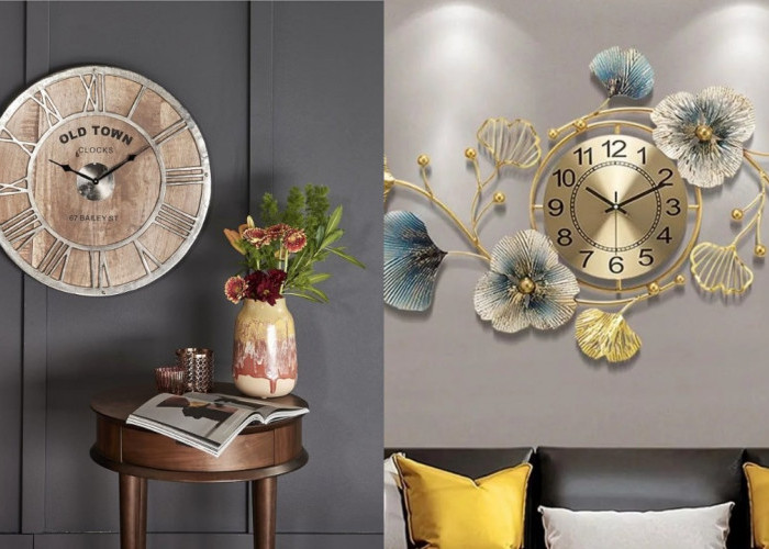Jam Dinding Aesthetic Bernuansa Modern, Sentuhan Kecil yang Bikin Ruangan Lebih Hidup!