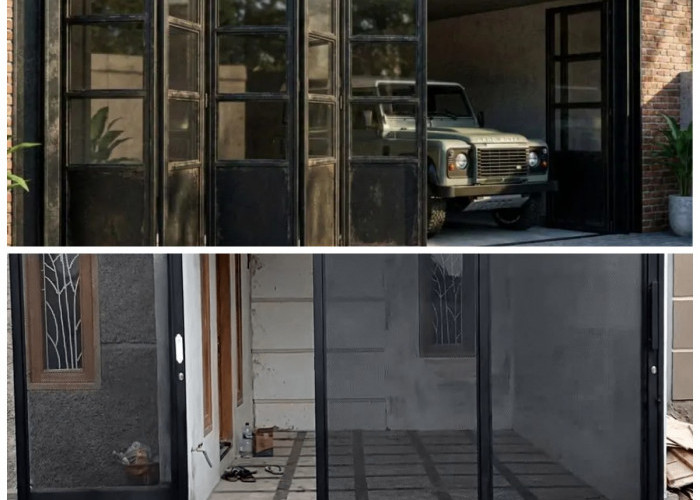 Inspirasi Pintu Garasi Besi Lipat Minimalis 2026: Kokoh, Modern, dan Hemat Ruang