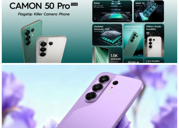 Tecno Camon 50 Pro Resmi Rilis Tanah Air, Bawa Spesifikasi Gahar dan Kamera Jernih di Kelas Harga Bersahabat