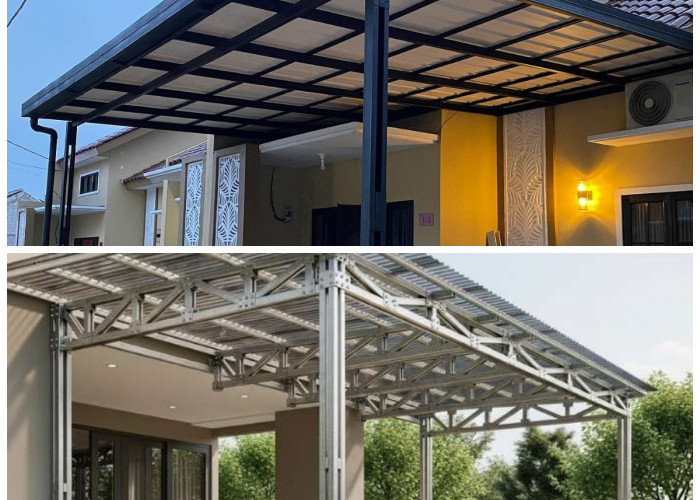 Lebih dari Sekadar Atap, Ragam Kanopi Baja Ringan Ini Bikin Tampilan Rumah Makin Menawan