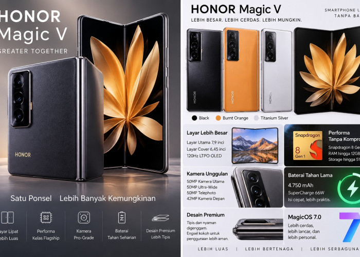 Review HONOR Magic V: HP Lipat Premium dengan Desain Tipis dan Layar Besar!