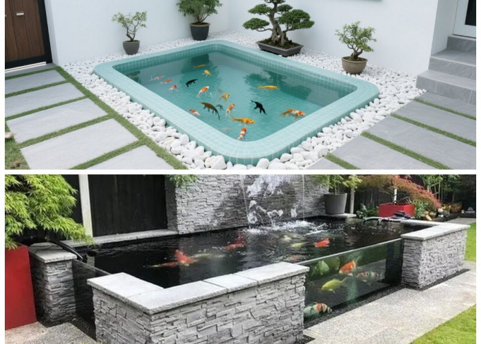 Lahan Sempit Bukan Masalah! 5 Model Kolam Ikan Minimalis Depan Rumah: Estetik, Sejuk, dan Menenangkan