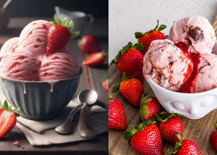 Es Krim Keto Strawberry Bebas Gula, Manisnya Tetap Terjaga Karbohidratnya Hilang