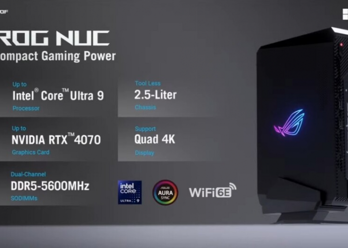 ASUS ROG NUC Terbaru, Mini PC Powerhouse dengan Prosesor dan GPU Terkini