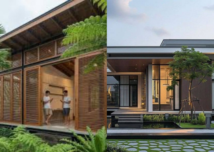 Tren 2026! Desain Rumah Modern Tropis 1 Lantai yang Bikin Adem