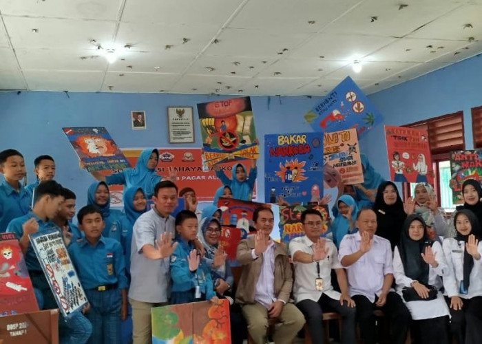 Geruduk ke SMPN 3 Pagar Alam, BNN Edukasi Siswa Jauhi Narkotika Sejak Dini