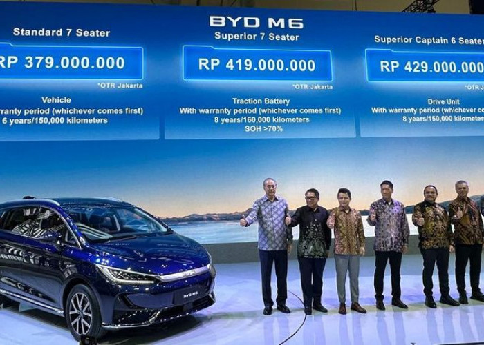 BYD Memperkenalkan MPV Listrik 7 Kursi Pertama di Indonesia, Ini Jenisnya!