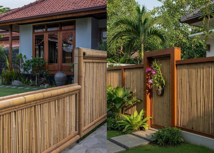 Inspirasi Desain Pagar Bambu Sederhana Depan Rumah yang Estetik dan Natural!