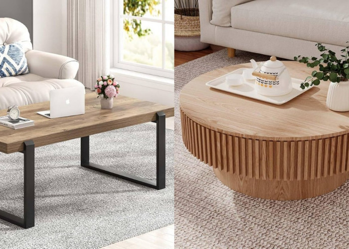 Meja Kayu Minimalis Sederhana tapi Mewah untuk Ruang Tamu Impian!