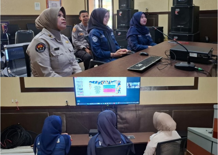  Ikuti Vidcon Latkatpuan, Humas Polres Pagar Alam Tingkatan Kemampuan Pelayanan Informasi