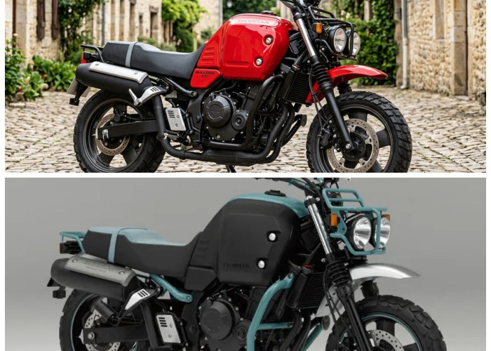 Honda Bulldog 400 Tampil Nyentrik! Motor Konsep Ban 15 Inci Siap Taklukkan Medan Ekstrem