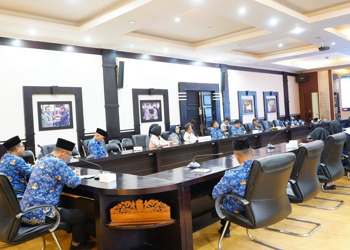 Pemkot Pagar Alam Ikuti Vidcon Evaluasi Penerapan Standar Pelayanan Minimal