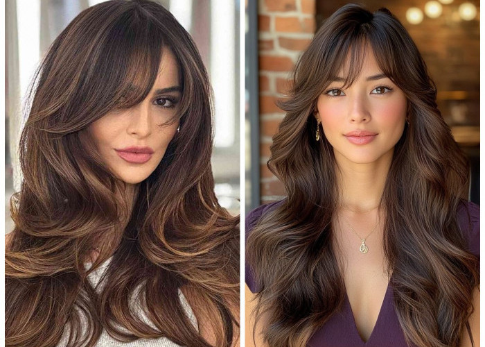 Model Rambut Side Swept Bangs – Poni disisir ke samping, memberi kesan lembut dan manis!