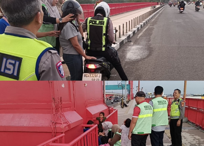 Respons Cepat Call Center 110, Polda Sumsel Cegah Tragedi di Jembatan Ampera