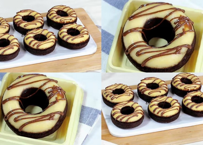 Brownies Donat Keju, Kombinasi Roti dan Brownies yang Menggoda