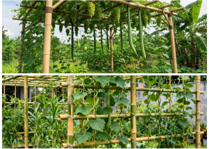 7 Cara Membuat Rambatan Sayur dari Bambu untuk Lahan Sempit: Praktis, Kuat, dan Hemat Biaya