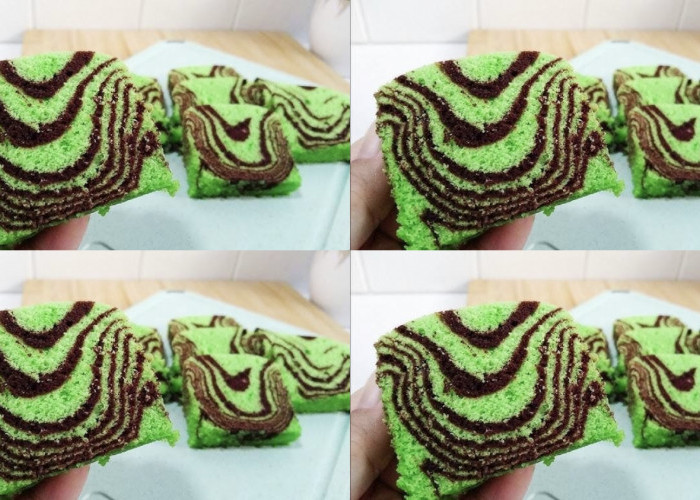 Bolu Zebra Cokelat Pandan, Perpaduan Rasa dan Tampilan yang Memikat