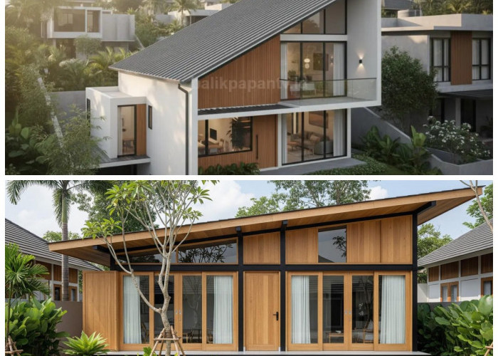 7 Desain Rumah Minimalis Atap Sandar Modern: Tampilan Sederhana tapi Tetap Stylish