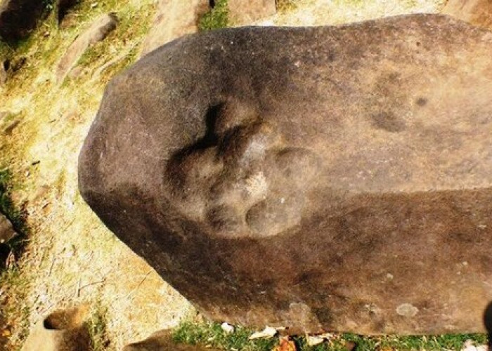 Ngeri! Ini Telapak Macan yang Ada di Situs Purba Gunung Padang